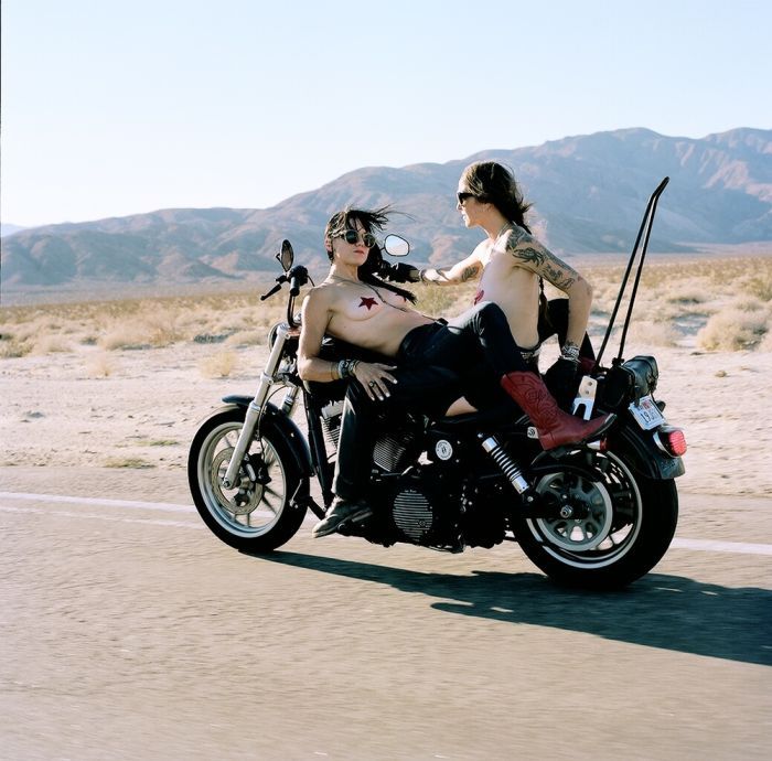 Girls on a motorcycle in Aurangabad